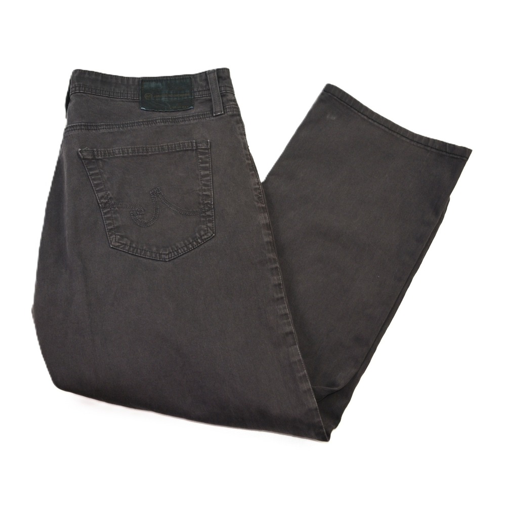 AG Adriano Goldschmied  Protege Straight Leg Men Charcoal Gray Jeans 36x34 USA